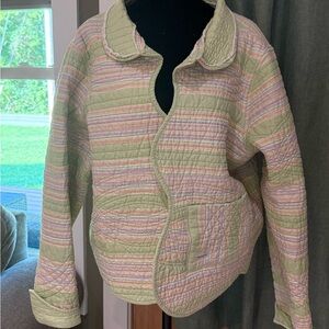 Striped Quilted Women's Jacket